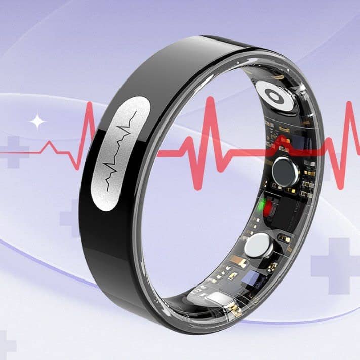 Smart Ring With Heart Rate ECG ER08 Sleep And Other Health Sports Remote
