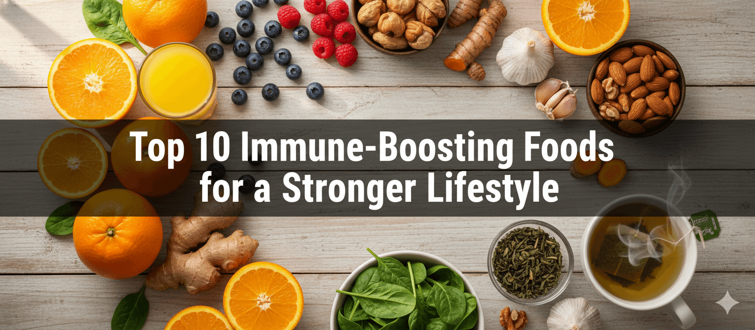 Top 10 Immune-Boosting Foods for a Stronger Lifestyle.